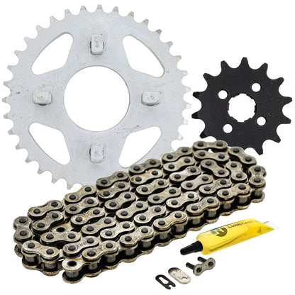 Sprocket Chain Set 14/35 Tooth for Honda ATC70 (MK1004011, 40530-181-952)