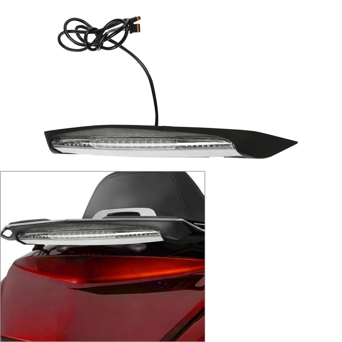 Rear Trunk Luggage Rack LED Brake Light for Honda Goldwing GL 1800 (2018–2022)