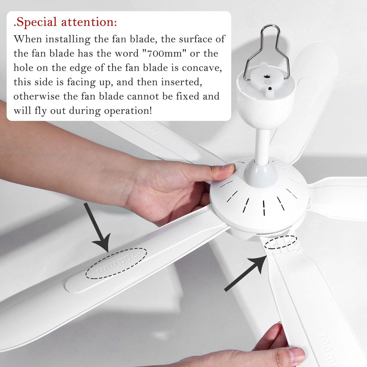 28" Ceiling Fan for AC 110V/DC Rotation (2010–2023)