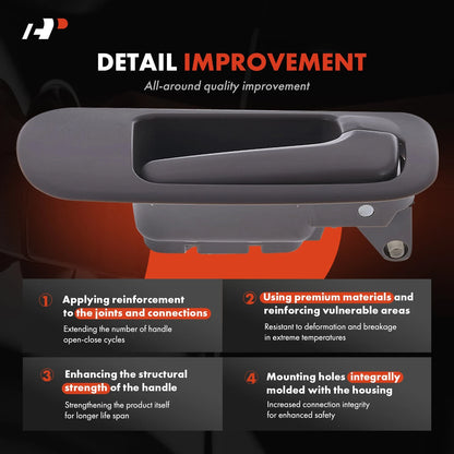 Front Right Door Handle for Honda Civic Sedan (2001–2005) 72120-S5A-003ZB, 82199
