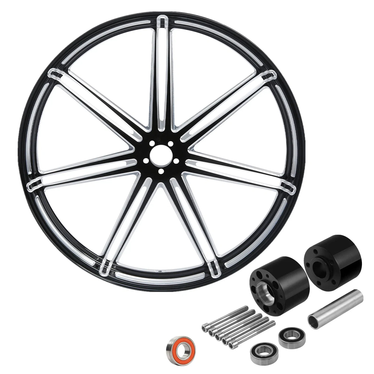 23" Front Wheel Rim Hub for Harley Street Glide (2008–2025) Dual Disc