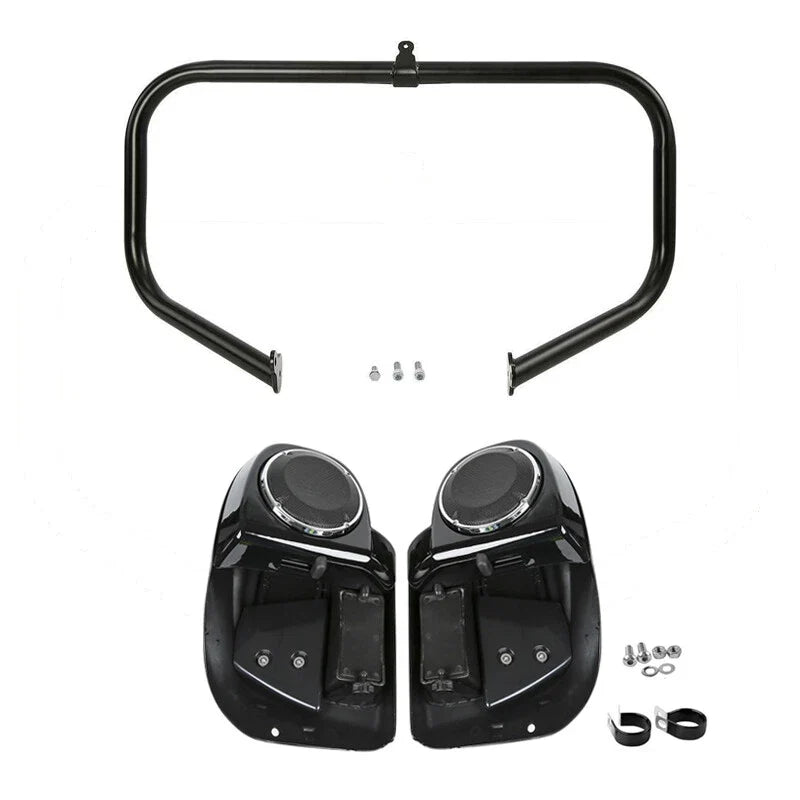 Lower Vented Fairings & Engine Crash Bar for Harley Touring Road Glide (2014–2023)