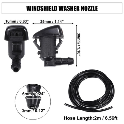 Set of 2 Windshield Washer Nozzles No. 7T4Z17603A for Ford Focus (2008)