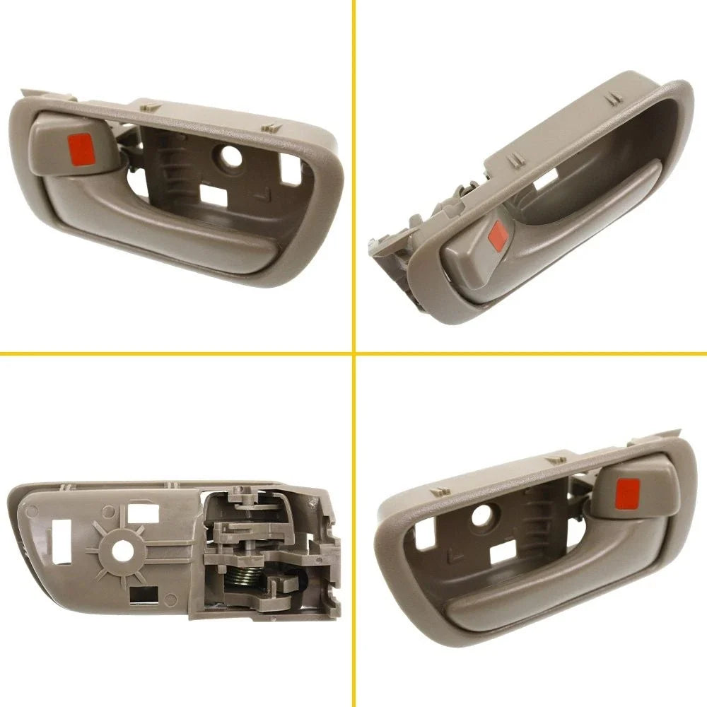 Set of 4 Door Handles for Toyota Camry (2002–2006) Beige Plastic