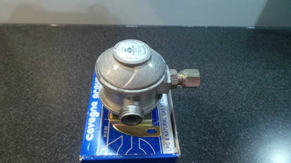 Cavagna LPG Gas Regulator 8mm Inlet 90° for Caravan Motorhome (R43908)