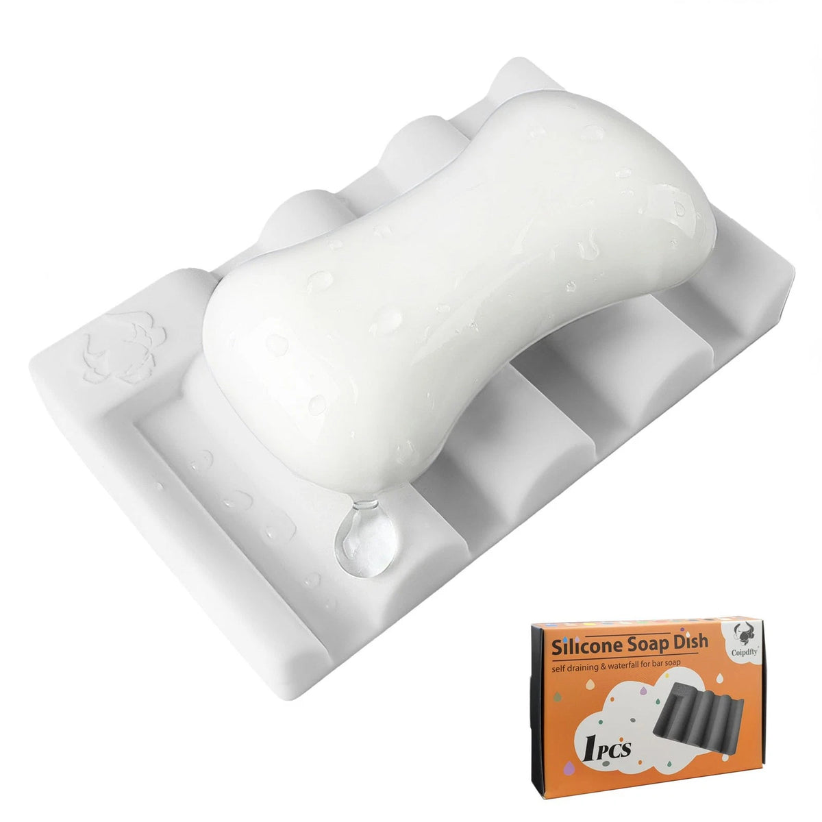 Silicone Soap Dish for Self-Draining Holder (1 Piece)