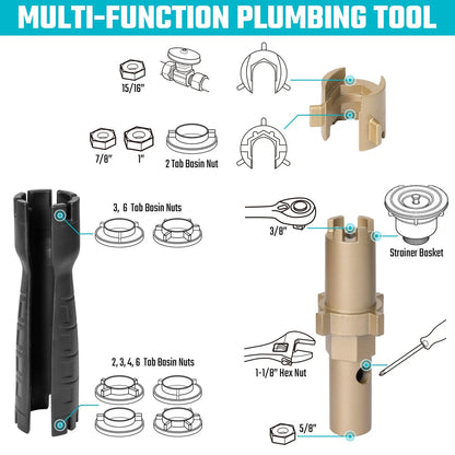 8-in-1 Faucet Wrench for Plumbing