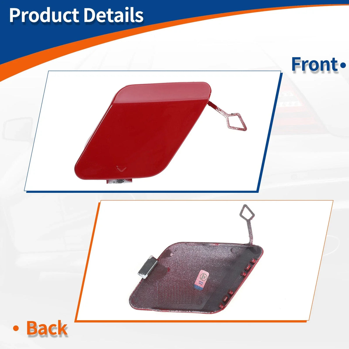 Rear Bumper Tow Hook Cover for BMW 1 Series F20 Crimson Red