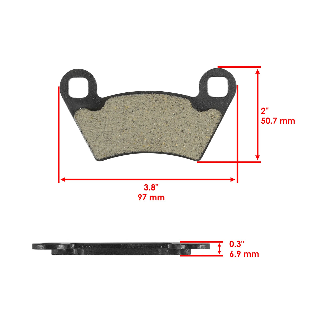 Brake Pads for Polaris (1910514, 1910672, 2202097, 2202413)