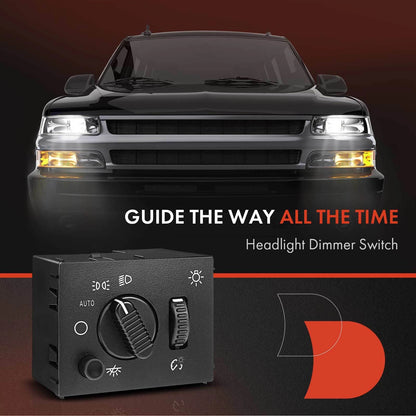 Headlight Switch Dimmer for Chevrolet Silverado GMC Sierra (19381535, 15194803)