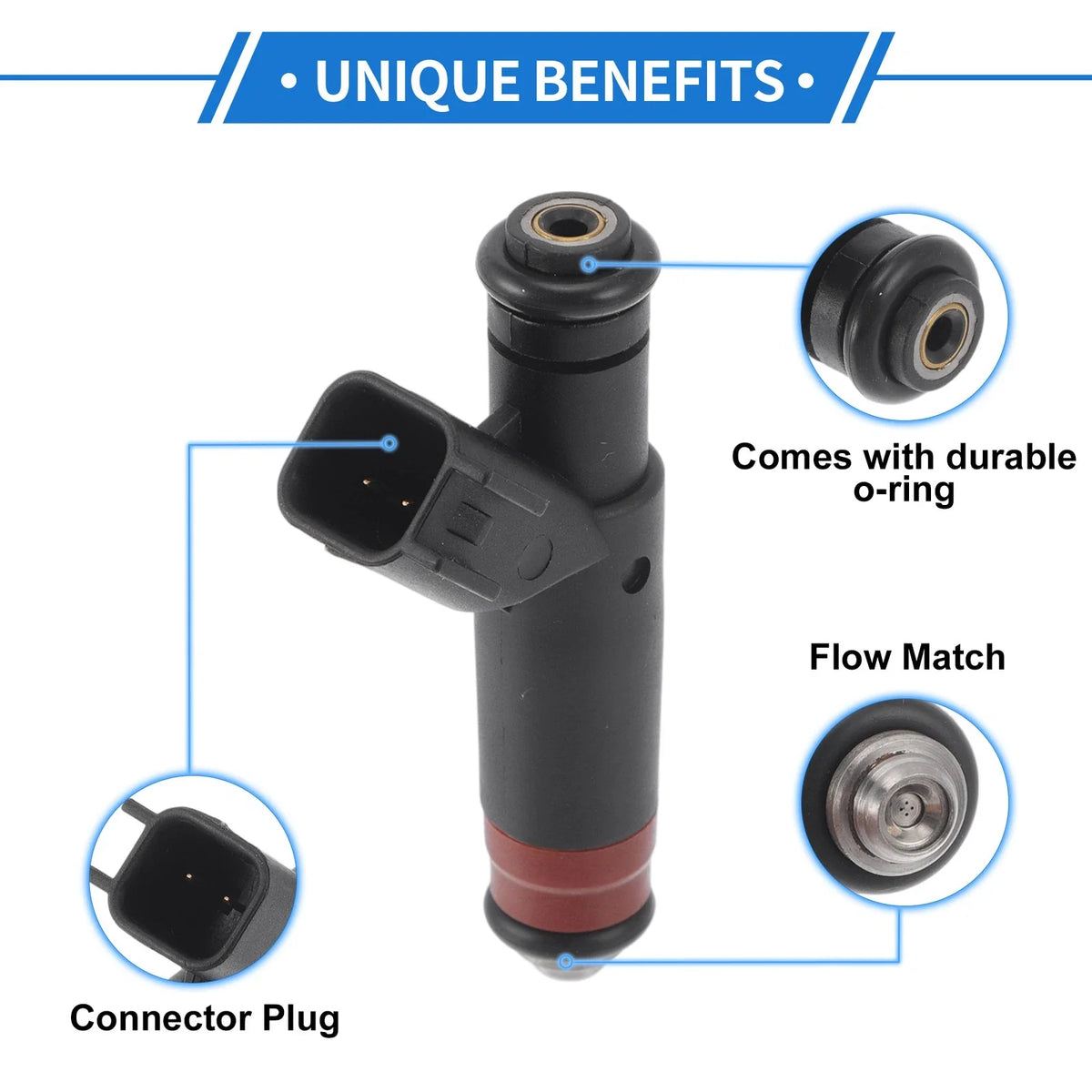 1 Pc Fuel Injector for Ford Taurus 3.0L V6 (2000–2005) No.YF1EF4C