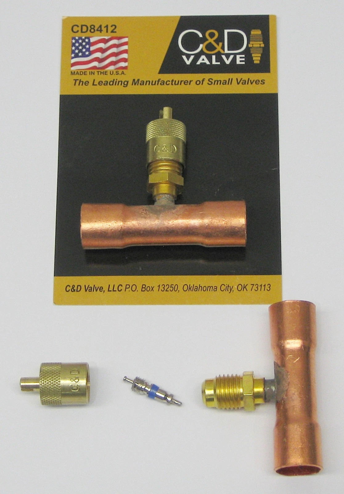 2X Copper Access Tee Valve 1/2" for C&D (No specific years or models)