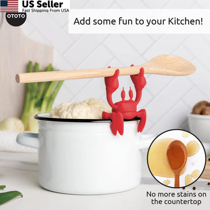 Silicone Utensil Rest for Kitchen (One Size)
