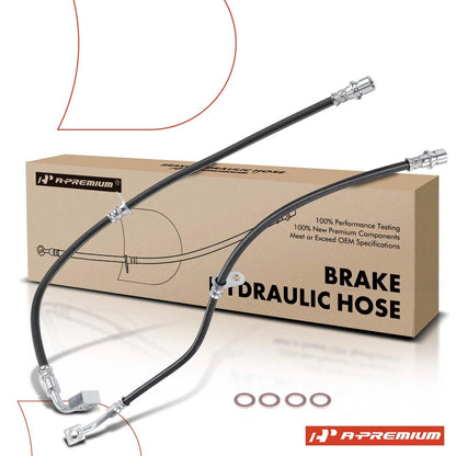 2X Front Brake Hydraulic Hose for Chevrolet Camaro (2012–2015) 20944522, 20944523