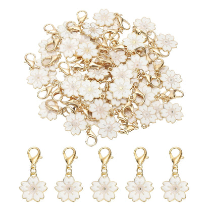 50 Pack Crochet Stitch Markers for Flower Cherry Blossom