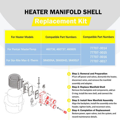 Manifold Replacement Kit for MasterTemp/Max-E-Therm Pool & Spa Heater