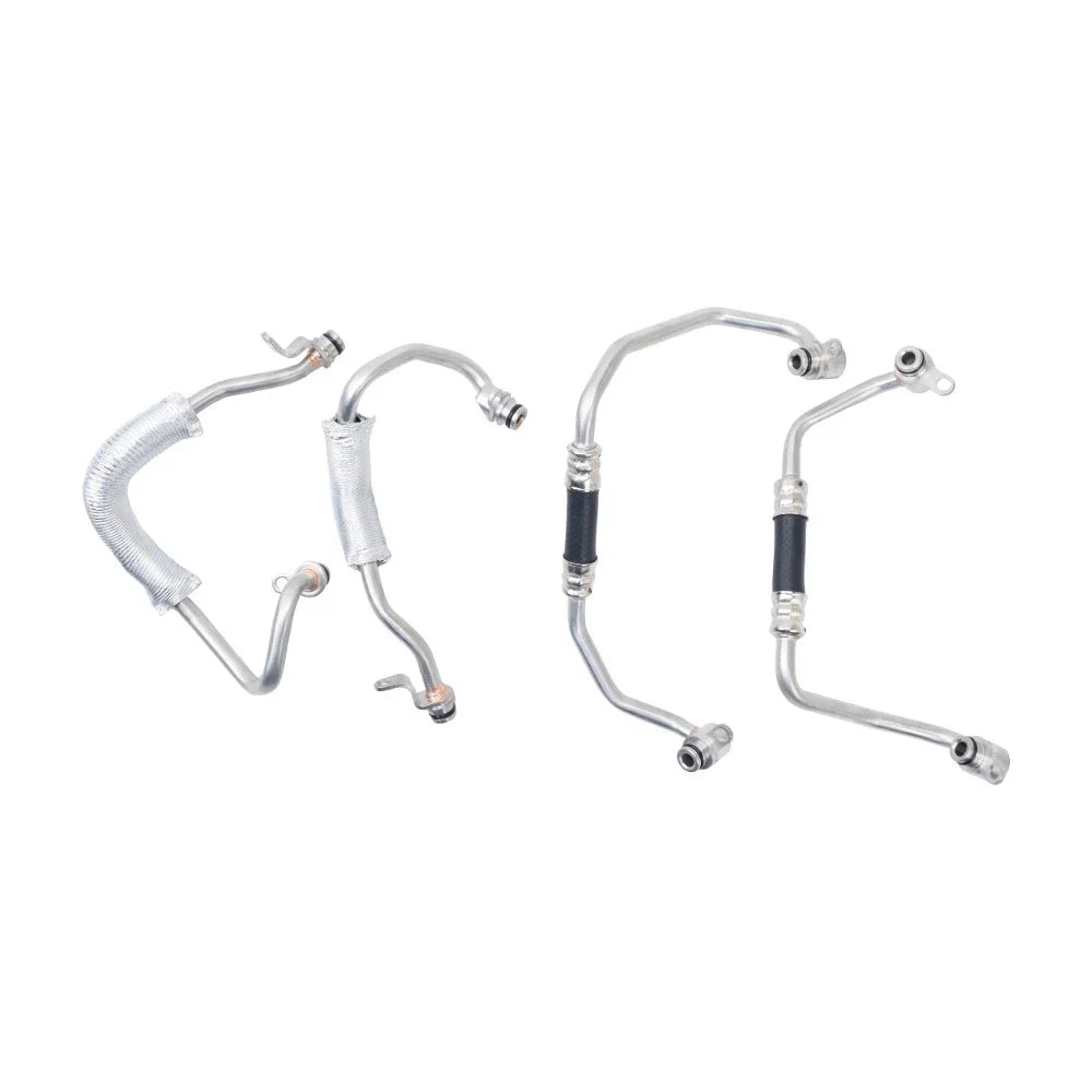 Set of 4 Turbo Charger Coolant Hose Line Kit for BMW 335i xDrive (2007–2013)