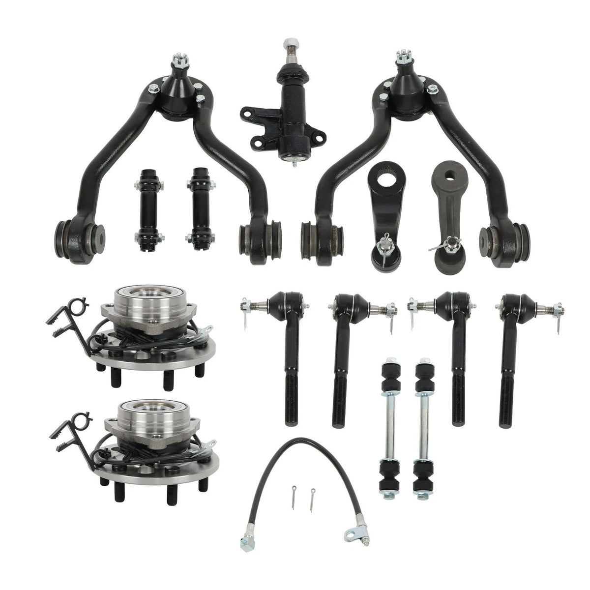 17pc Front Upper Control Arm Wheel Bearing Tie Rod for K1500 K2500 (1990–1999)