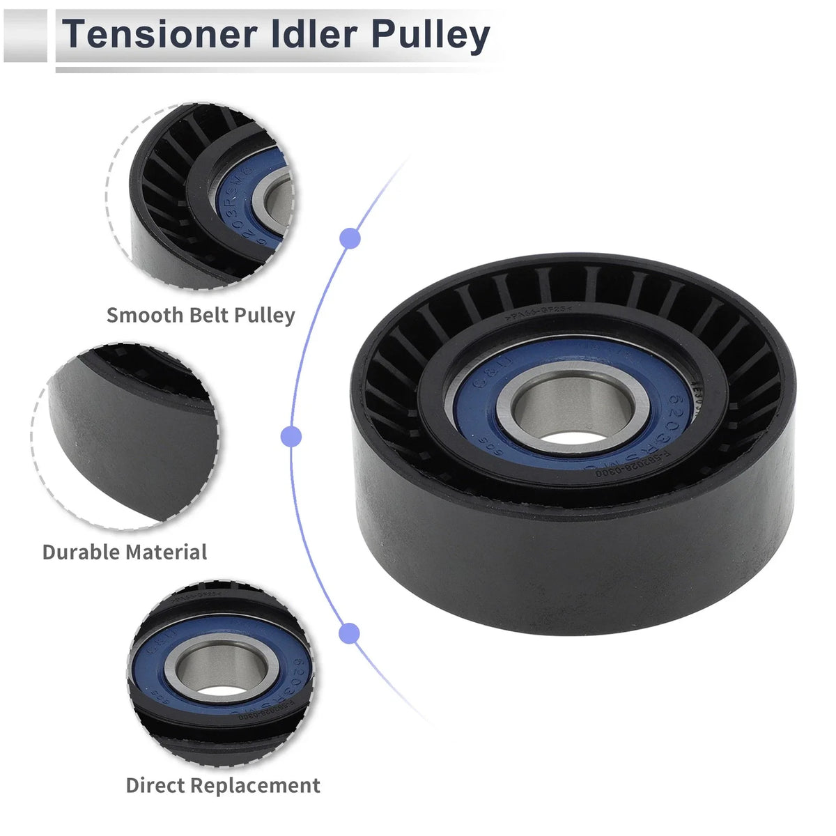 Drive Belt Idler Pulley for Mercedes-Benz A-Class (1997–2001) No.A6402020419