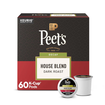 Set of 6 Dark Roast Decaf K-Cups for Coffee Makers (10 Count Each)