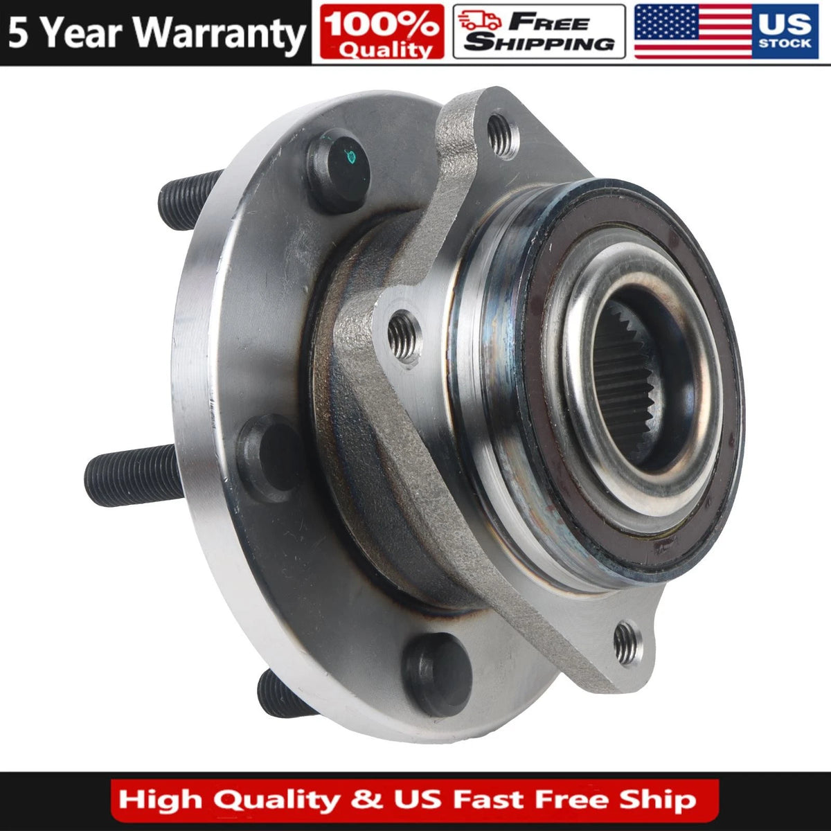 1PC Front Wheel Bearing Hub for Chrysler 200 Dodge Avenger (2008–2014) 513263