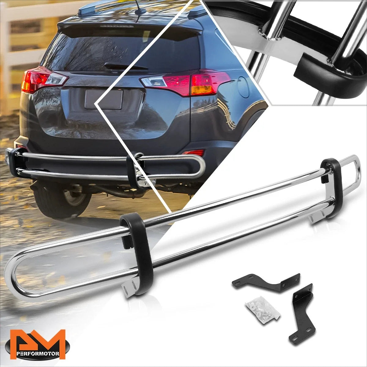 Stainless Steel Rear Bumper Protector for Toyota Venza (2009–2016)