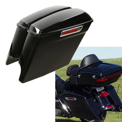 5" Stretched Extended Hard Saddlebags for Harley Street Road Glide (1993–2013)