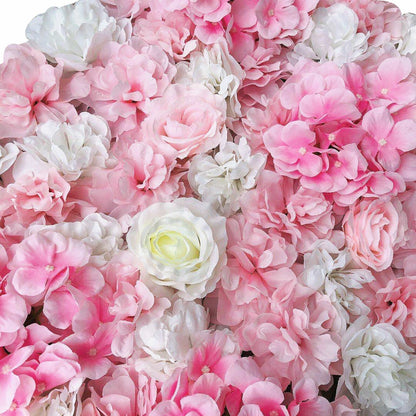 6 Pcs Artificial Silk Flower Wall Panel for Wedding Party Backdrop Decor