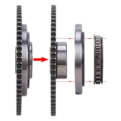 Starter Clutch Idler Gear for Yamaha Kodiak Grizzly Rhino Wolverine (400-450)
