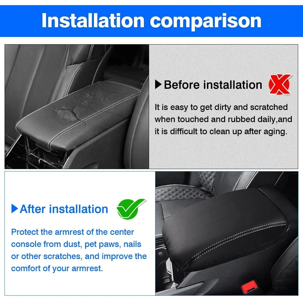 Armrest Cover for Jeep Grand Cherokee L (2021–2026) Leather Anti-Scratch