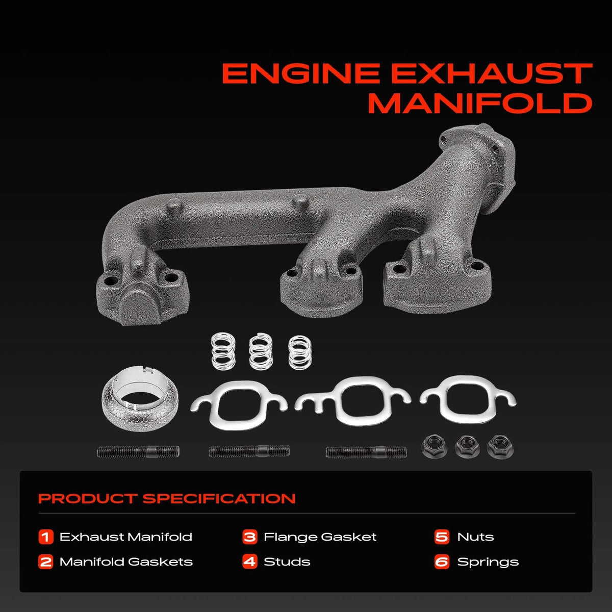 Exhaust Manifold for Chevrolet Blazer S10 GMC Jimmy (1996–2005) 12550122
