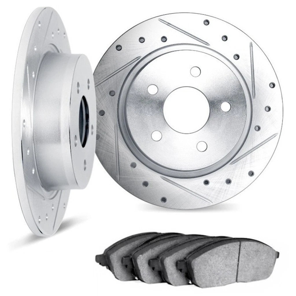 Rotor Set with Brake Pads for Toyota Camry (2007–2011) ALX-PAU-DF-7512-76129-CLA3
