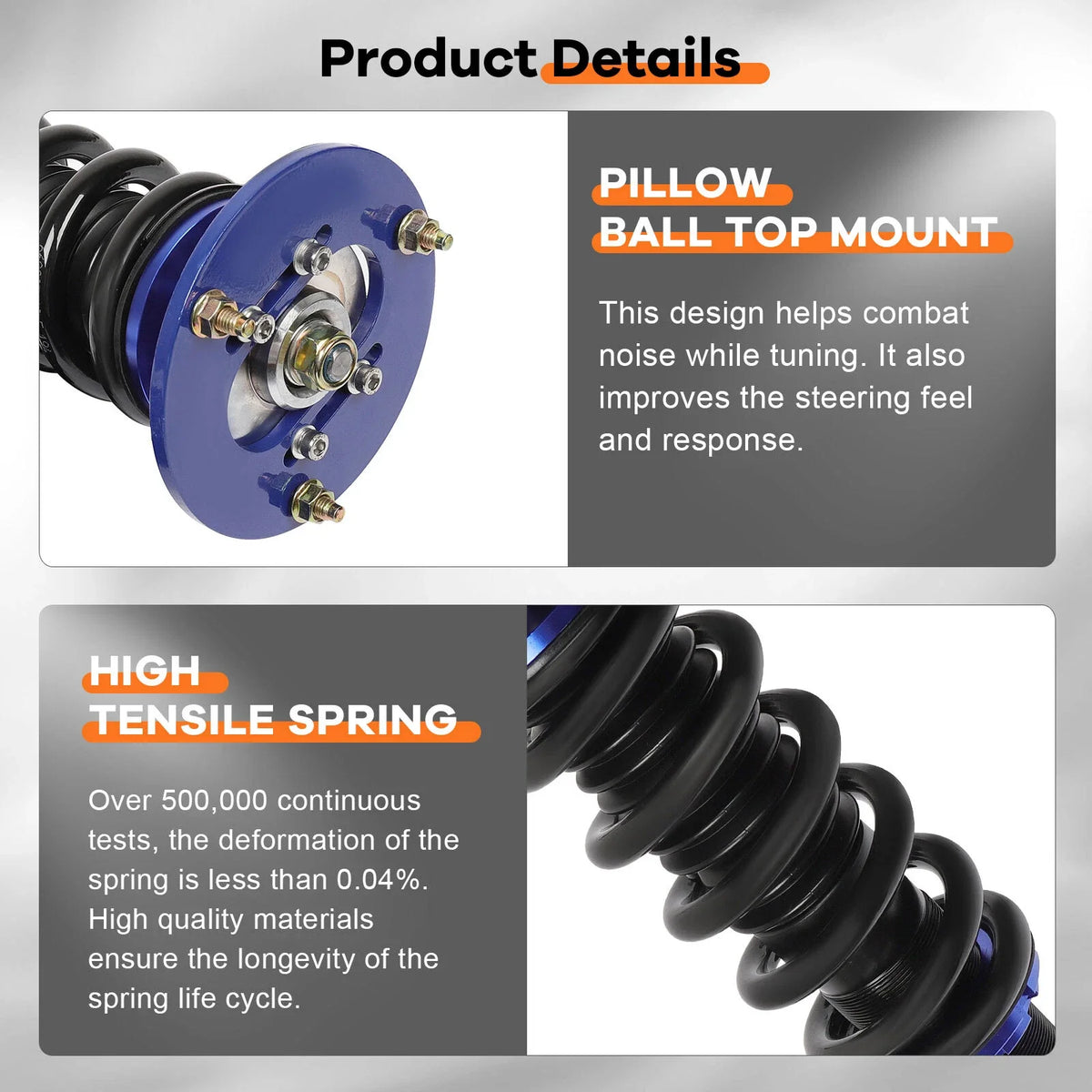Coilovers for BMW E46 325i 330i (2001–2005) Adjustable Height Suspension Kits