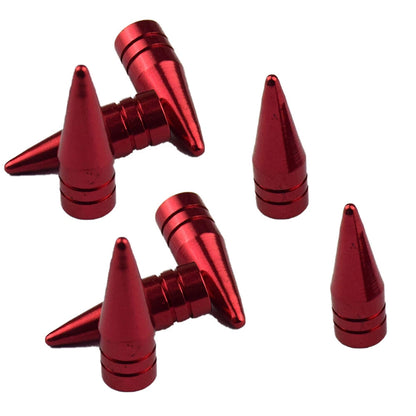 8-Pack Pointed Spikes Bullet Valve Stem Cap Covers for Motorcycle