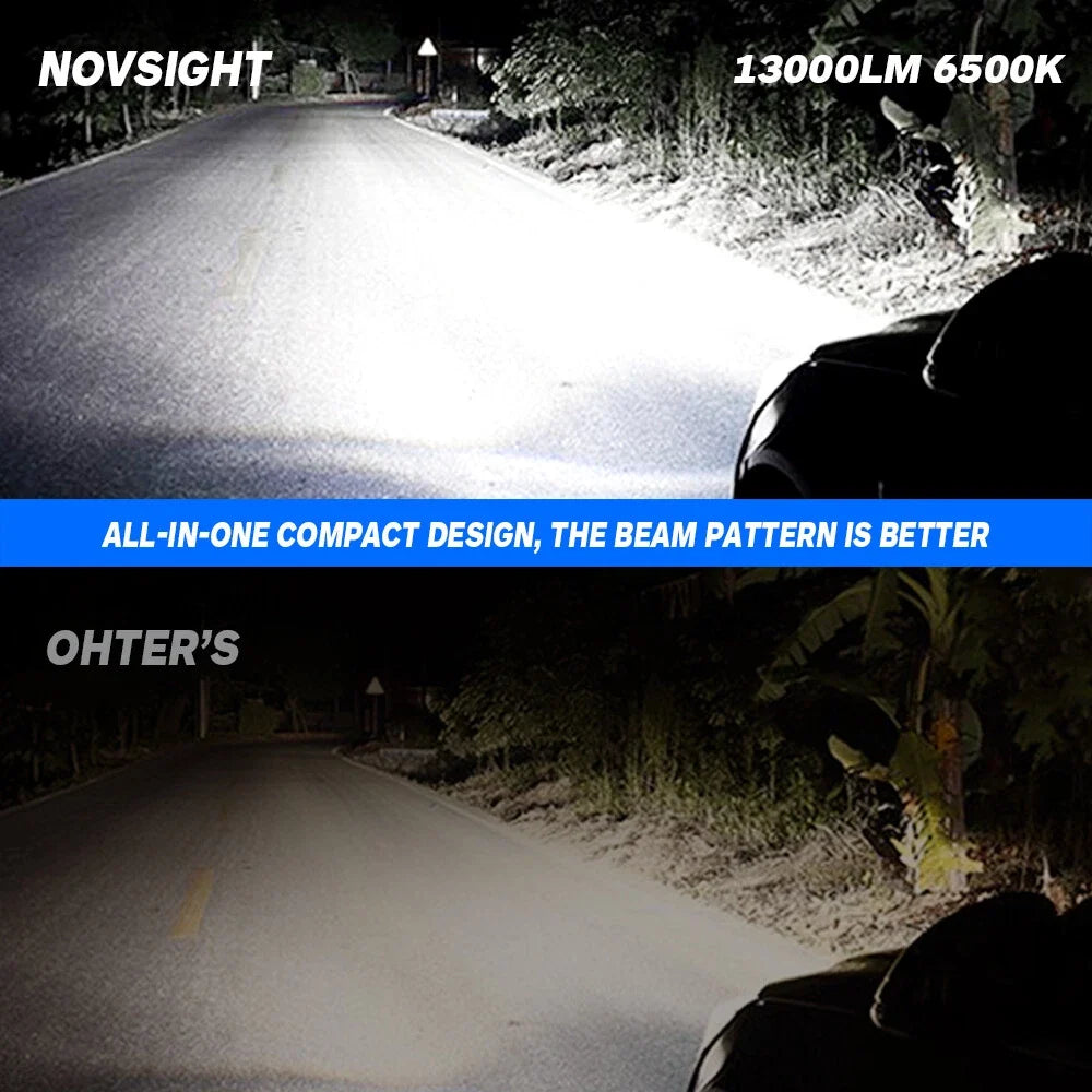 2X NOVSIGHT 9007 HB5 LED Headlight Bulbs 12000lm for