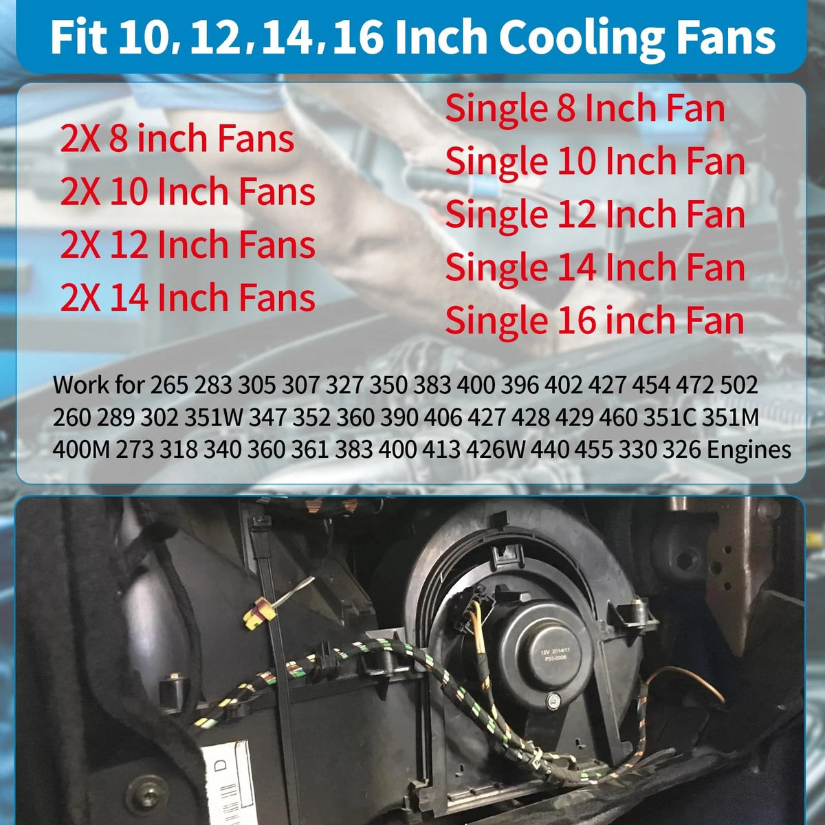 Dual Electric Fan Relay Kit for Automotive (40 AMP)