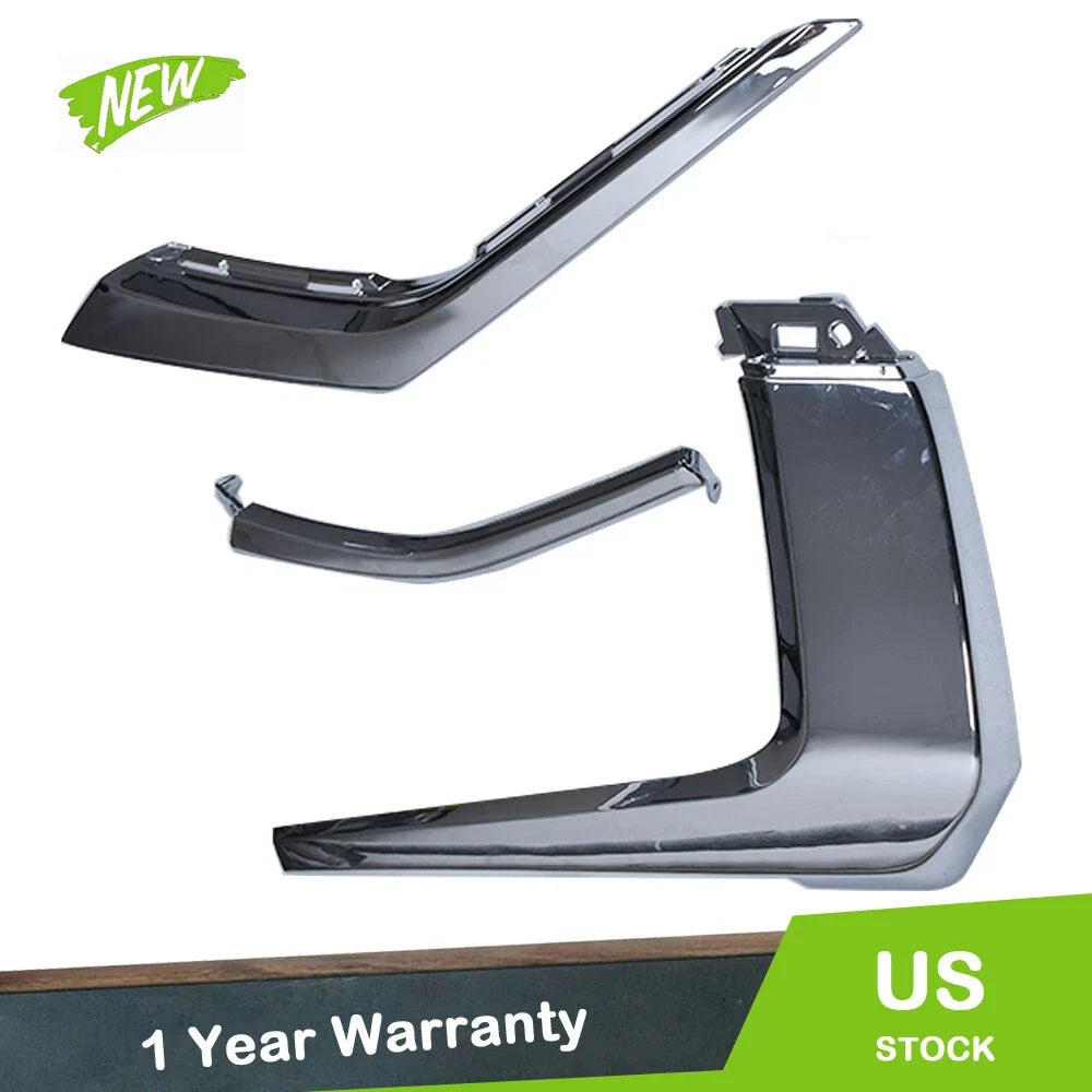 Set of Front Bumper Chrome Trim Molding for Mitsubishi Outlander (2016–2020)