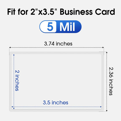 240 Pack Thermal Laminating Pouches 2.36"x3.74" for Business Cards