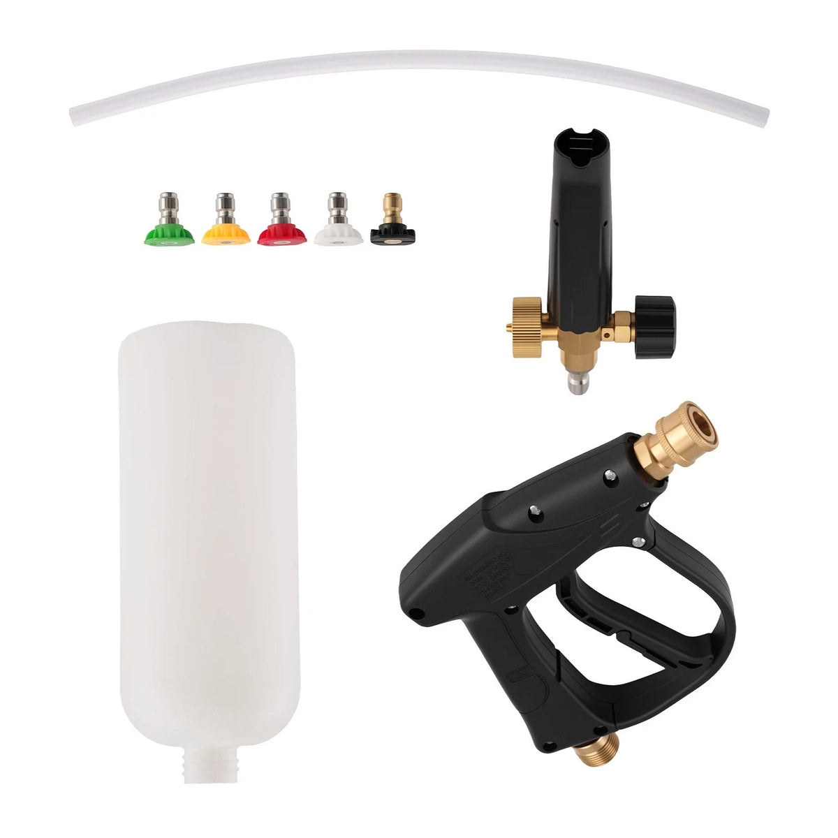 Snow Foam Lance Kit for Car Wash with 5 Spray Tips (1/4")