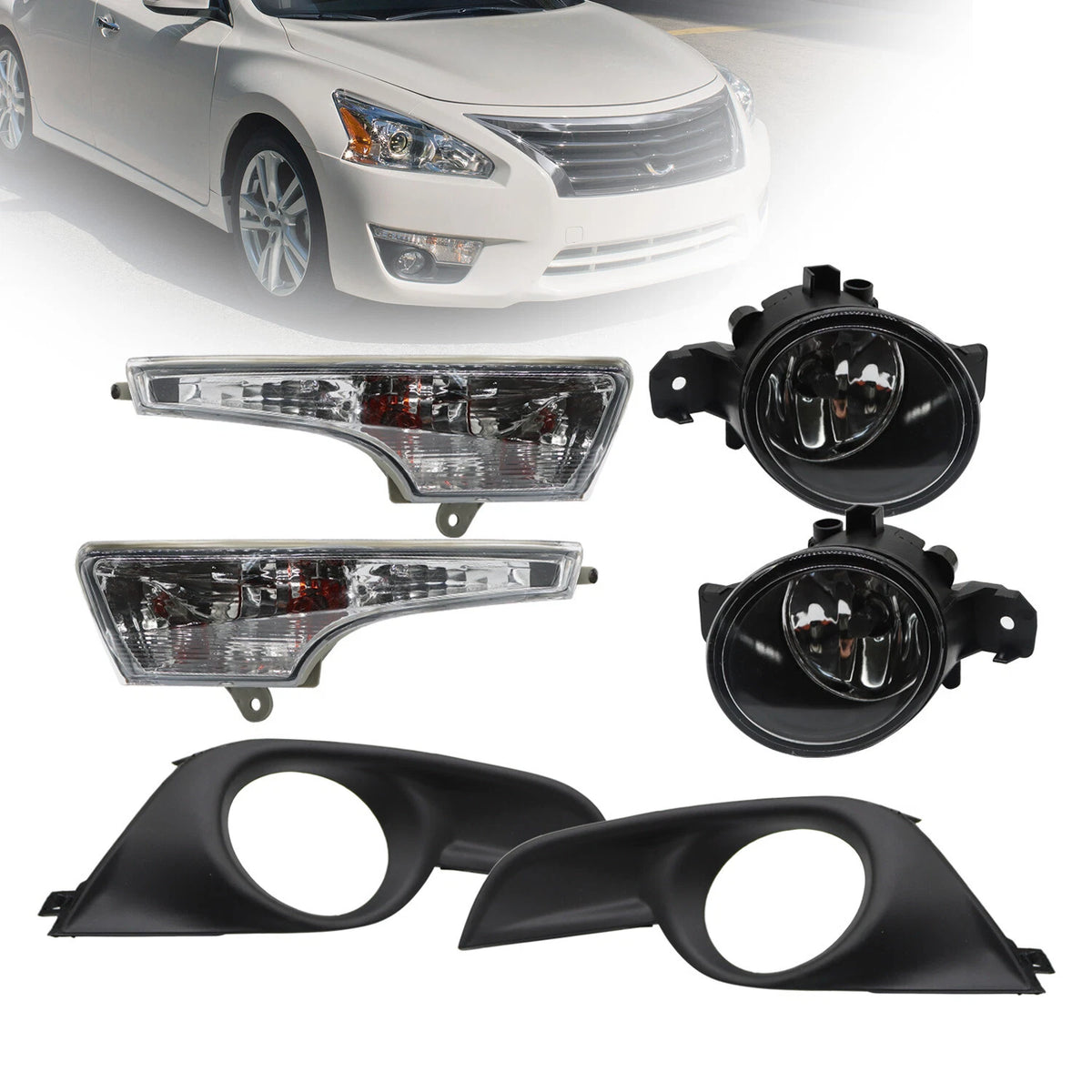 Fog Lights & Corner Turn Signal Lamps Set for Nissan Altima (2013–2015)