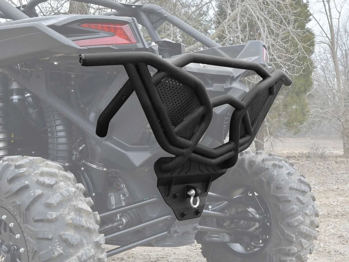 Heavy Duty Rear Bumper for Can-Am Maverick X3 (2017–2023) - Wrinkle Black