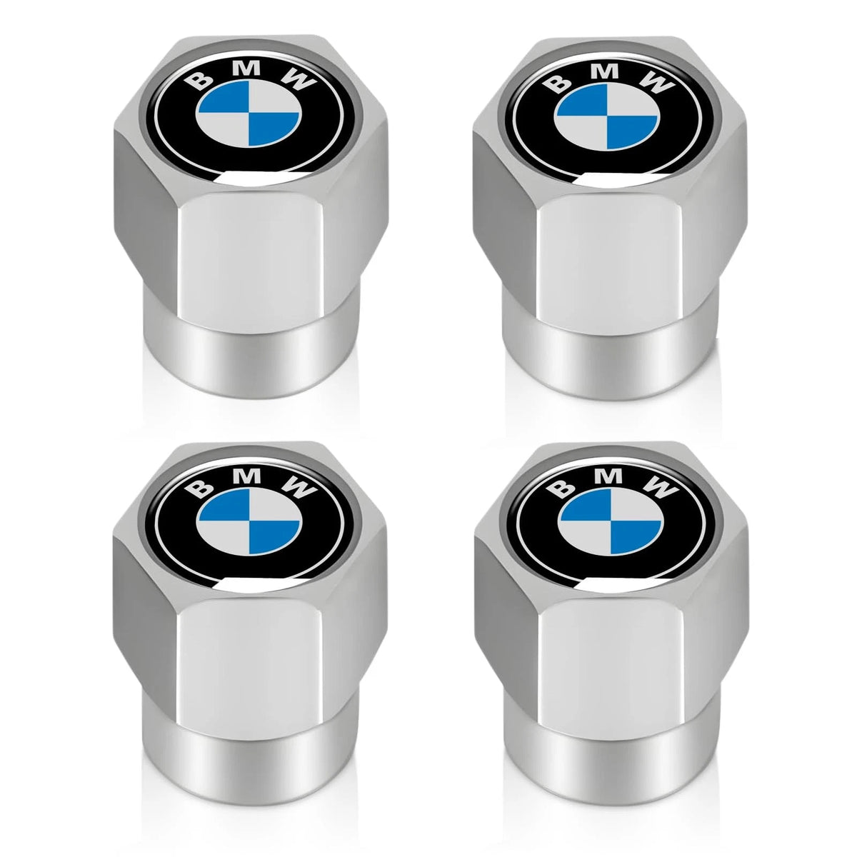 Set of 4 Tire Valve Stem Caps for BMW X1 X3 M3 M5 X5 X6 Z4 3 5 7 (2000–2023)