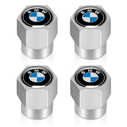Set of 4 Tire Valve Stem Caps for BMW X1 X3 M3 M5 X5 X6 Z4 3 5 7 (2000–2023)