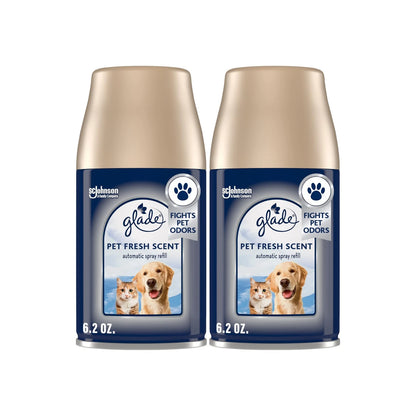 2X Glade Automatic Spray Refill for Pet Fresh Scent (6.2 Ounce)