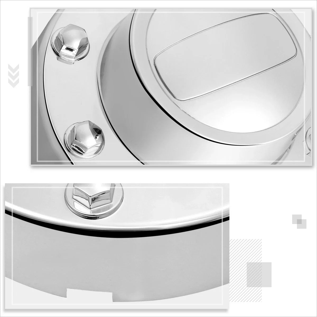 Set of 4 Wheel Rim Center Caps for Ram 3500 Dually (2011–2016)