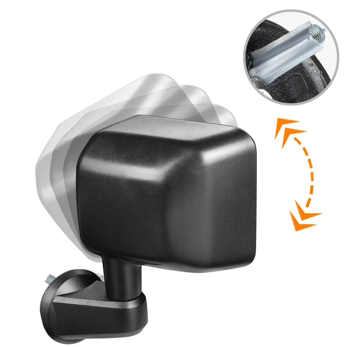 OE Style Manual Adjust Side View Door Mirror Left for Jeep Wrangler JK (2007–2018)
