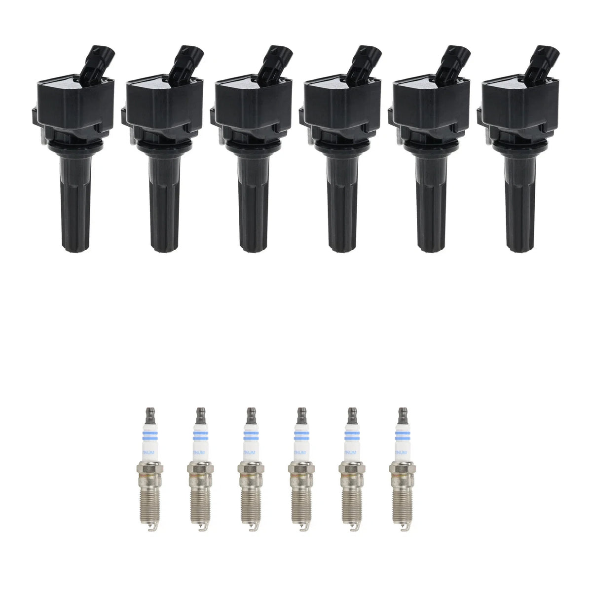 Set of 6 Ignition Coils & Spark Plugs for GMC Envoy, Trailblazer (2002–2009)
