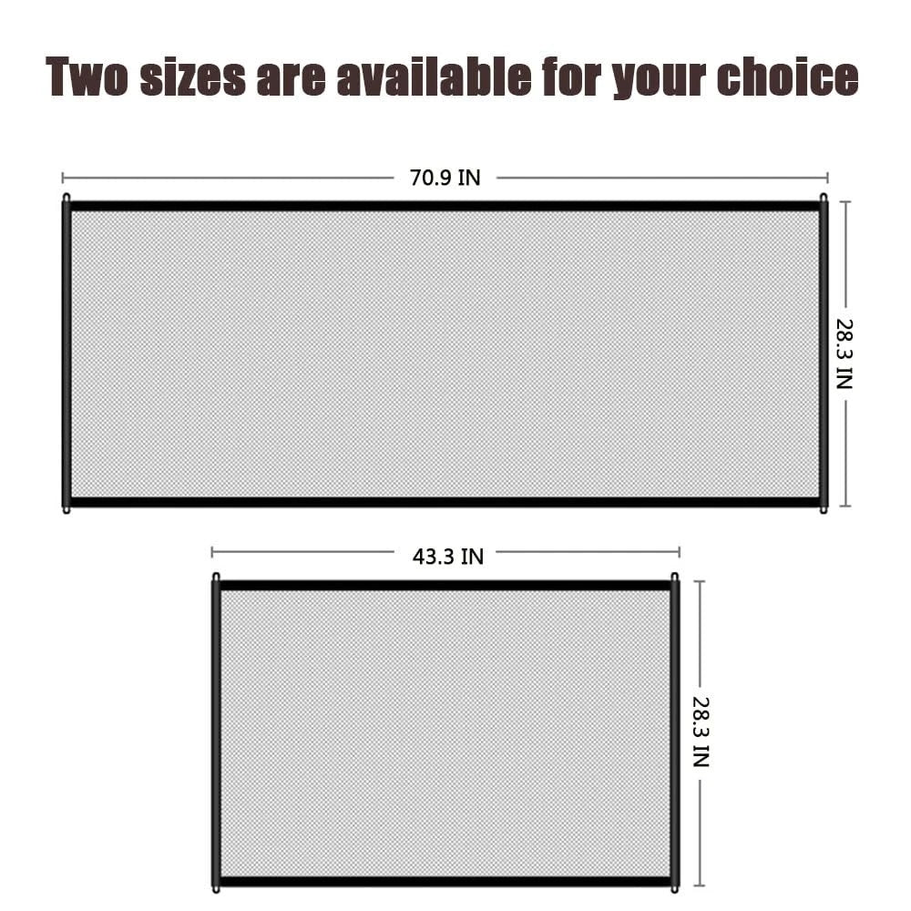 Pet Mesh Gate for Universal Use (Foldable, No Drill Installation)