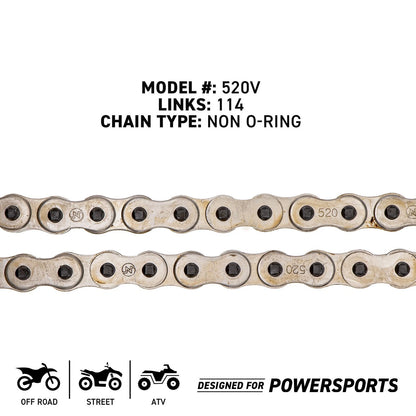 Sprocket Chain Set 16/42 Tooth for Honda CBR1000RR (MK1004160, 40530-KZ3-B02, 40530-MKE-A92)