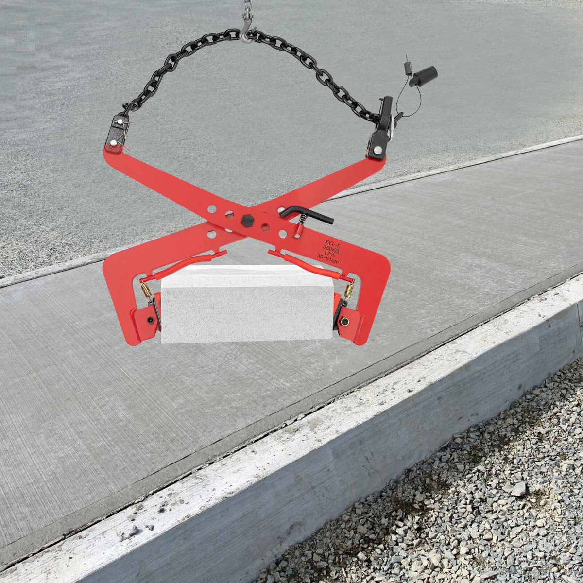 XYT-F350kg Industrial Pallet Puller Clamp for Lifting Concrete Granite Stones